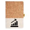 Cork And Heathered Fabric Hardcover Journal 5.5" X 8.25" Thumbnail
