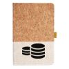 Cork And Heathered Fabric Hardcover Journal 5.5" X 8.25" Thumbnail
