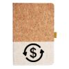 Cork And Heathered Fabric Hardcover Journal 5.5" X 8.25" Thumbnail