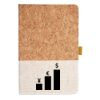 Cork And Heathered Fabric Hardcover Journal 5.5" X 8.25" Thumbnail