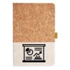 Cork And Heathered Fabric Hardcover Journal 5.5" X 8.25" Thumbnail