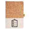 Cork And Heathered Fabric Hardcover Journal 5.5" X 8.25" Thumbnail