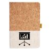 Cork And Heathered Fabric Hardcover Journal 5.5" X 8.25" Thumbnail