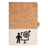 Cork And Heathered Fabric Hardcover Journal 5.5" X 8.25" Thumbnail