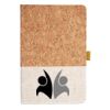 Cork And Heathered Fabric Hardcover Journal 5.5" X 8.25" Thumbnail