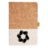 Cork And Heathered Fabric Hardcover Journal 5.5" X 8.25" Thumbnail