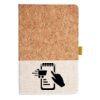 Cork And Heathered Fabric Hardcover Journal 5.5" X 8.25" Thumbnail