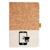 Cork And Heathered Fabric Hardcover Journal 5.5" X 8.25" Thumbnail