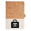 Cork And Heathered Fabric Hardcover Journal 5.5" X 8.25" Thumbnail