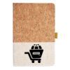 Cork And Heathered Fabric Hardcover Journal 5.5" X 8.25" Thumbnail