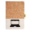 Cork And Heathered Fabric Hardcover Journal 5.5" X 8.25" Thumbnail