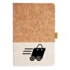 Cork And Heathered Fabric Hardcover Journal 5.5" X 8.25" Thumbnail