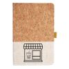 Cork And Heathered Fabric Hardcover Journal 5.5" X 8.25" Thumbnail