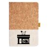 Cork And Heathered Fabric Hardcover Journal 5.5" X 8.25" Thumbnail