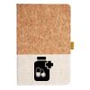 Cork And Heathered Fabric Hardcover Journal 5.5" X 8.25" Thumbnail