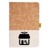 Cork And Heathered Fabric Hardcover Journal 5.5" X 8.25" Thumbnail