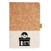 Cork And Heathered Fabric Hardcover Journal 5.5" X 8.25" Thumbnail