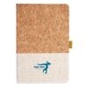 Cork And Heathered Fabric Hardcover Journal 5.5" X 8.25" Thumbnail
