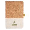 Cork And Heathered Fabric Hardcover Journal 5.5" X 8.25" Thumbnail