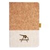 Cork And Heathered Fabric Hardcover Journal 5.5" X 8.25" Thumbnail