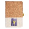 Cork And Heathered Fabric Hardcover Journal 5.5" X 8.25" Thumbnail