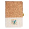 Cork And Heathered Fabric Hardcover Journal 5.5" X 8.25" Thumbnail