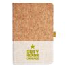 Cork And Heathered Fabric Hardcover Journal 5.5" X 8.25" Thumbnail