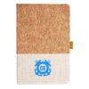 Cork And Heathered Fabric Hardcover Journal 5.5" X 8.25" Thumbnail