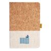 Cork And Heathered Fabric Hardcover Journal 5.5" X 8.25" Thumbnail