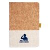 Cork And Heathered Fabric Hardcover Journal 5.5" X 8.25" Thumbnail