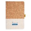 Cork And Heathered Fabric Hardcover Journal 5.5" X 8.25" Thumbnail