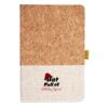Cork And Heathered Fabric Hardcover Journal 5.5" X 8.25" Thumbnail
