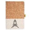 Cork And Heathered Fabric Hardcover Journal 5.5" X 8.25" Thumbnail