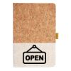 Cork And Heathered Fabric Hardcover Journal 5.5" X 8.25" Thumbnail