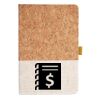 Cork And Heathered Fabric Hardcover Journal 5.5" X 8.25" Thumbnail