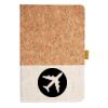 Cork And Heathered Fabric Hardcover Journal 5.5" X 8.25" Thumbnail