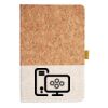 Cork And Heathered Fabric Hardcover Journal 5.5" X 8.25" Thumbnail