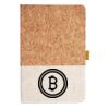 Cork And Heathered Fabric Hardcover Journal 5.5" X 8.25" Thumbnail