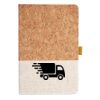 Cork And Heathered Fabric Hardcover Journal 5.5" X 8.25" Thumbnail