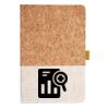 Cork And Heathered Fabric Hardcover Journal 5.5" X 8.25" Thumbnail
