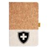Cork And Heathered Fabric Hardcover Journal 5.5" X 8.25" Thumbnail