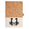 Cork And Heathered Fabric Hardcover Journal 5.5" X 8.25" Thumbnail