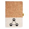Cork And Heathered Fabric Hardcover Journal 5.5" X 8.25" Thumbnail