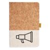 Cork And Heathered Fabric Hardcover Journal 5.5" X 8.25" Thumbnail