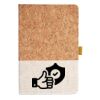 Cork And Heathered Fabric Hardcover Journal 5.5" X 8.25" Thumbnail