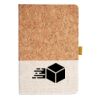 Cork And Heathered Fabric Hardcover Journal 5.5" X 8.25" Thumbnail