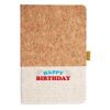 Cork And Heathered Fabric Hardcover Journal 5.5" X 8.25" Thumbnail