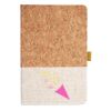 Cork And Heathered Fabric Hardcover Journal 5.5" X 8.25" Thumbnail