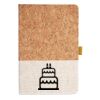 Cork And Heathered Fabric Hardcover Journal 5.5" X 8.25" Thumbnail
