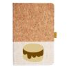 Cork And Heathered Fabric Hardcover Journal 5.5" X 8.25" Thumbnail